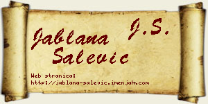 Jablana Salević vizit kartica